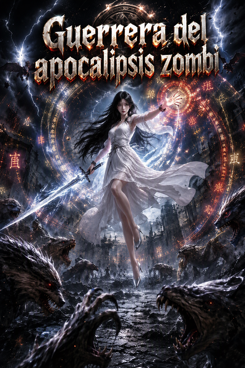 Guerrera del apocalipsis zombi