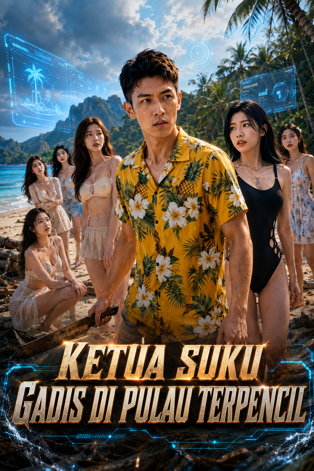 Ketua suku gadis di pulau terpencil