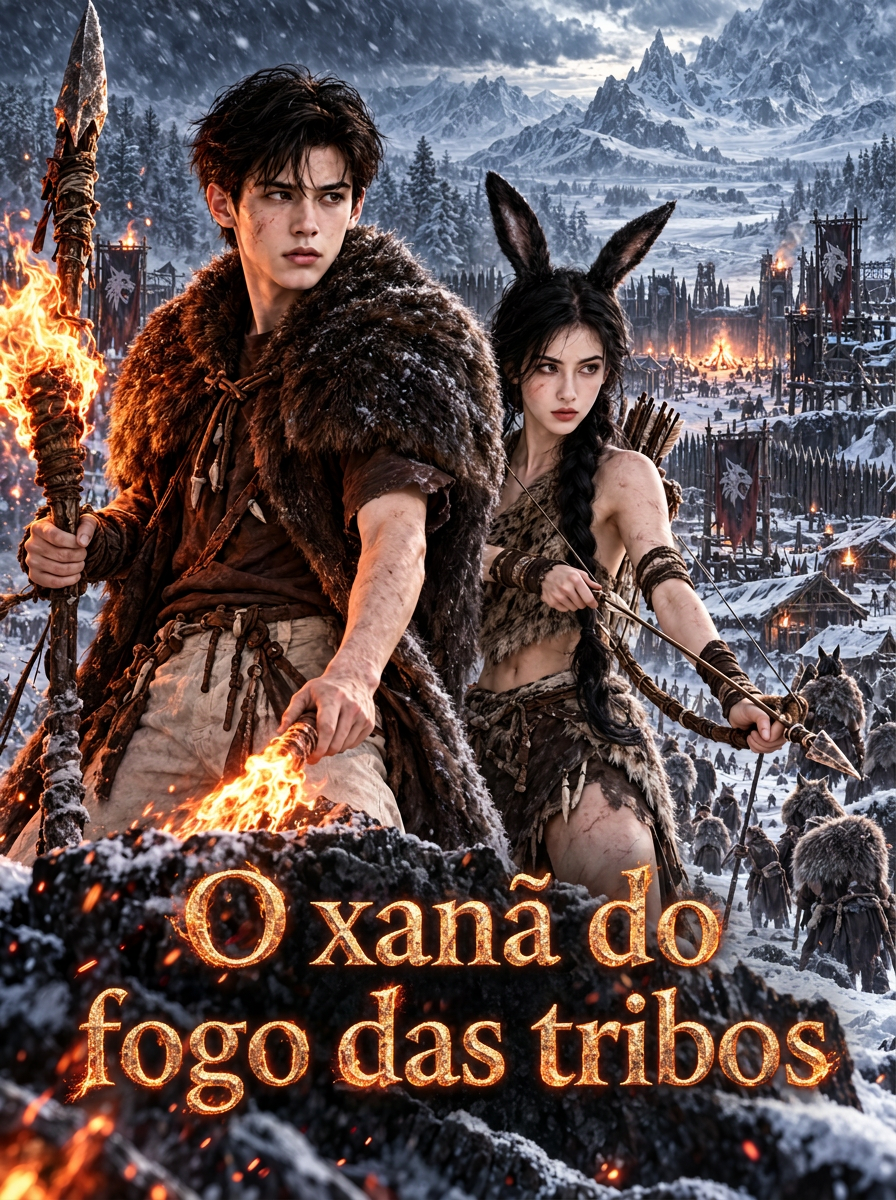 O xamã do fogo das tribos