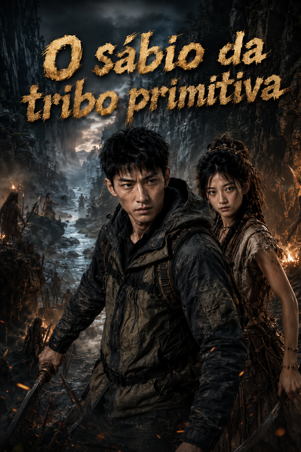 O sábio da tribo primitiva