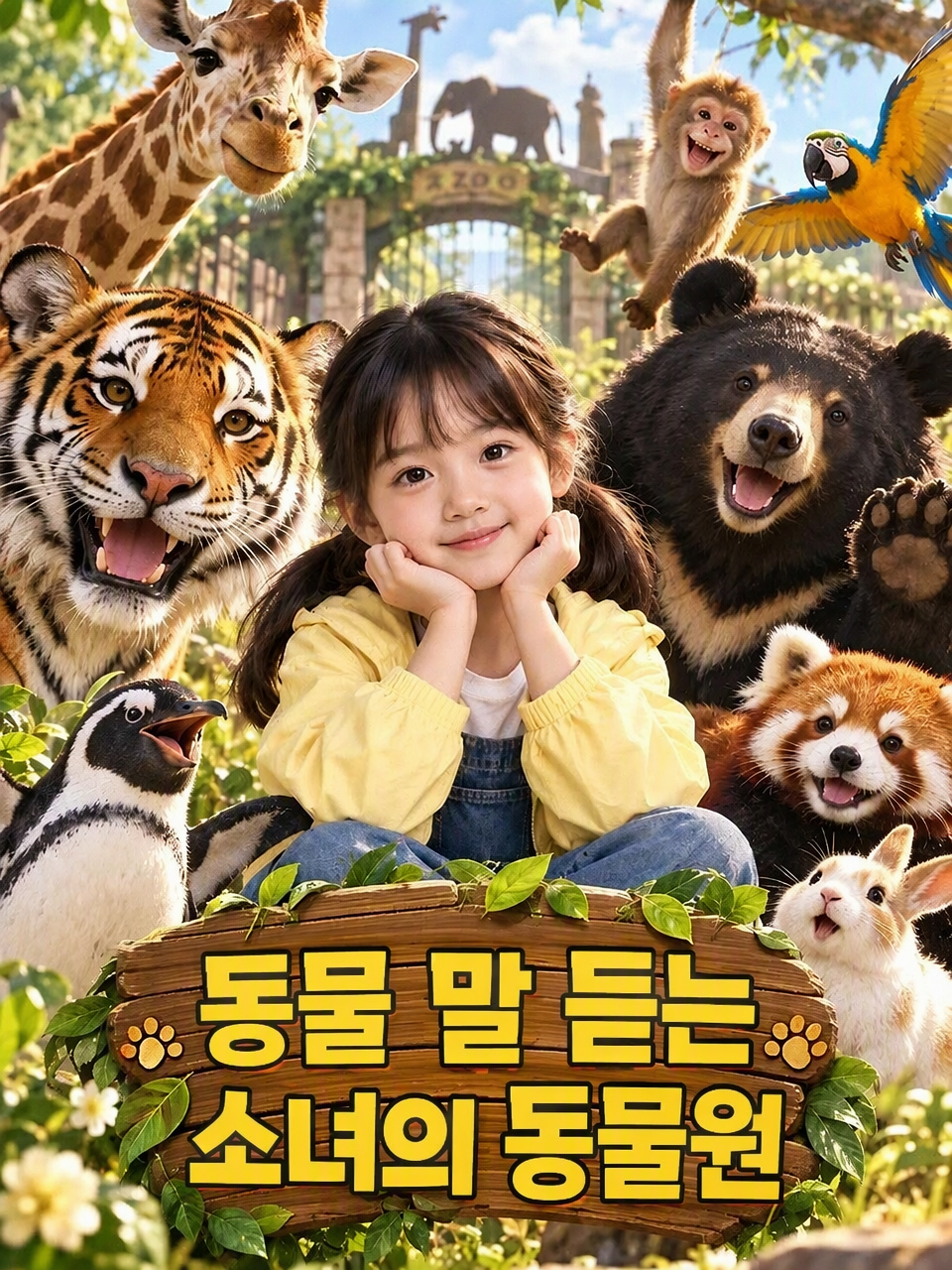 동물 말 듣는 소녀의 동물원