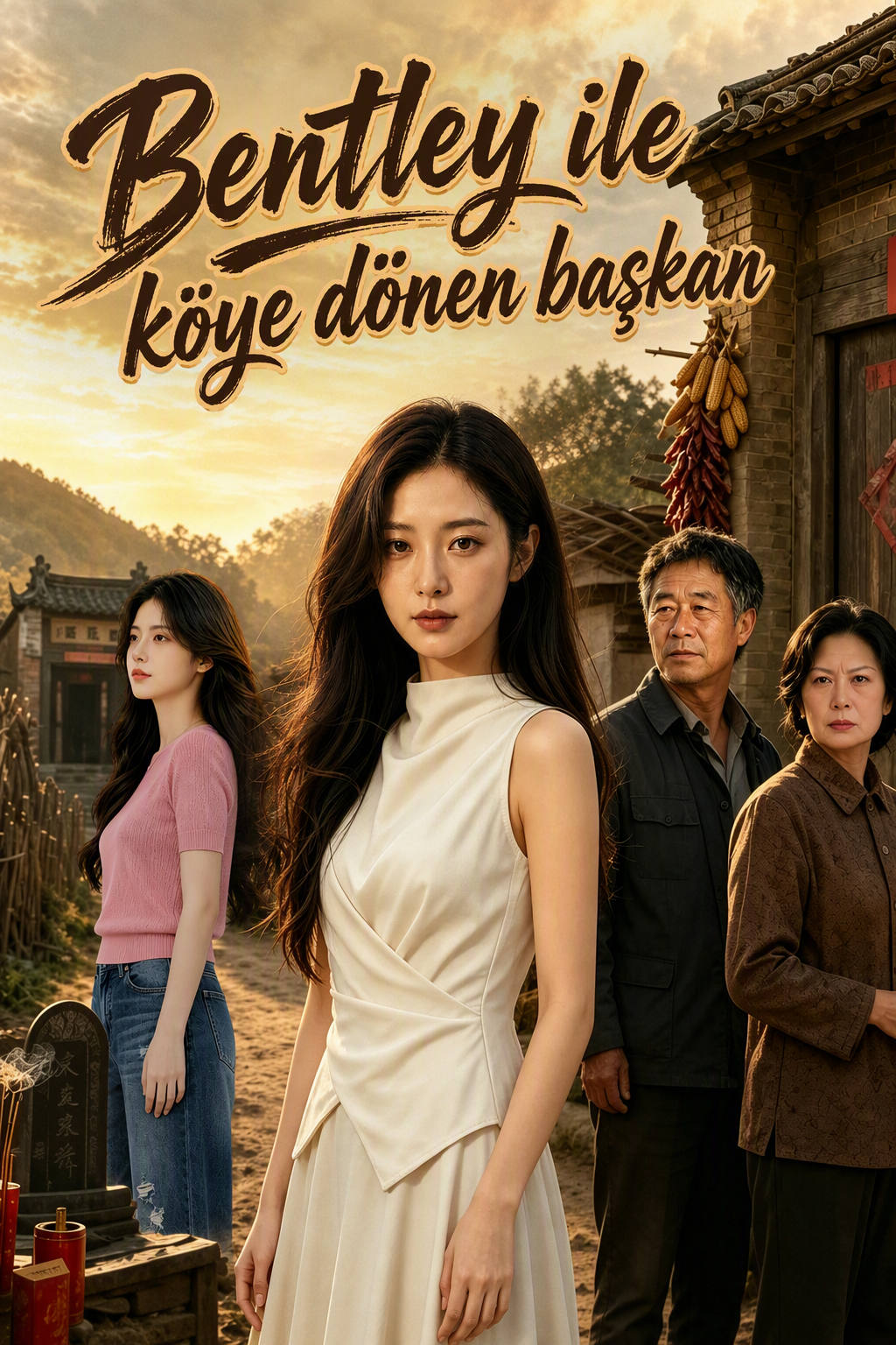 Bentley ile köye dönen başkan