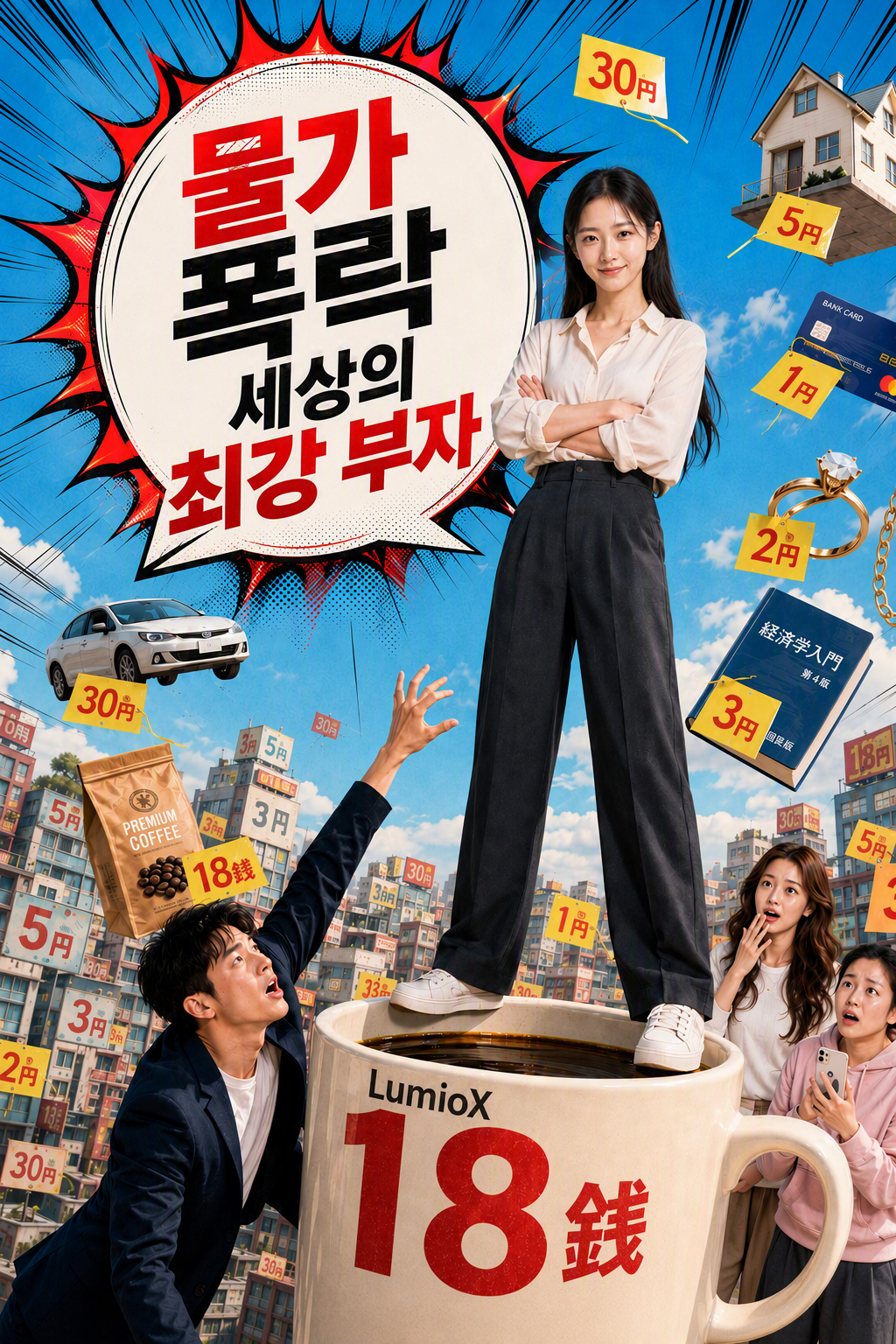 물가 폭락 세상의 최강 부자