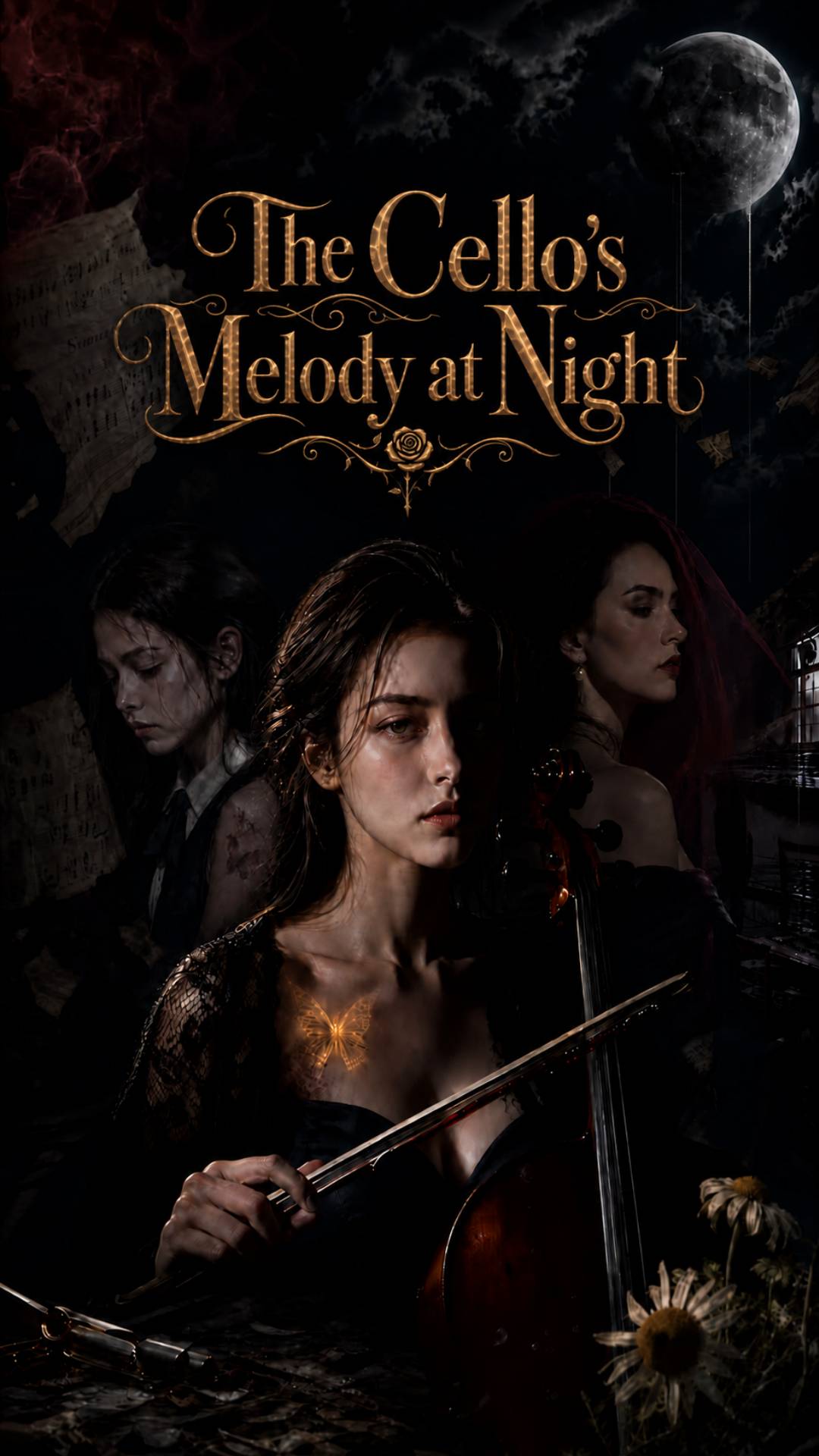 The Cello's Melody at Night
