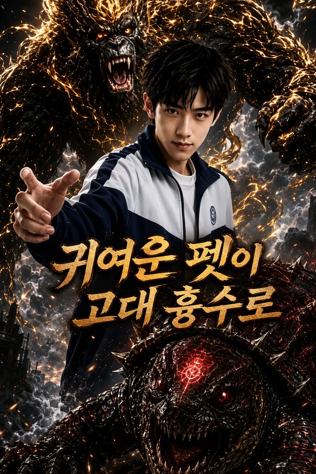 귀여운 펫이 고대 흉수로