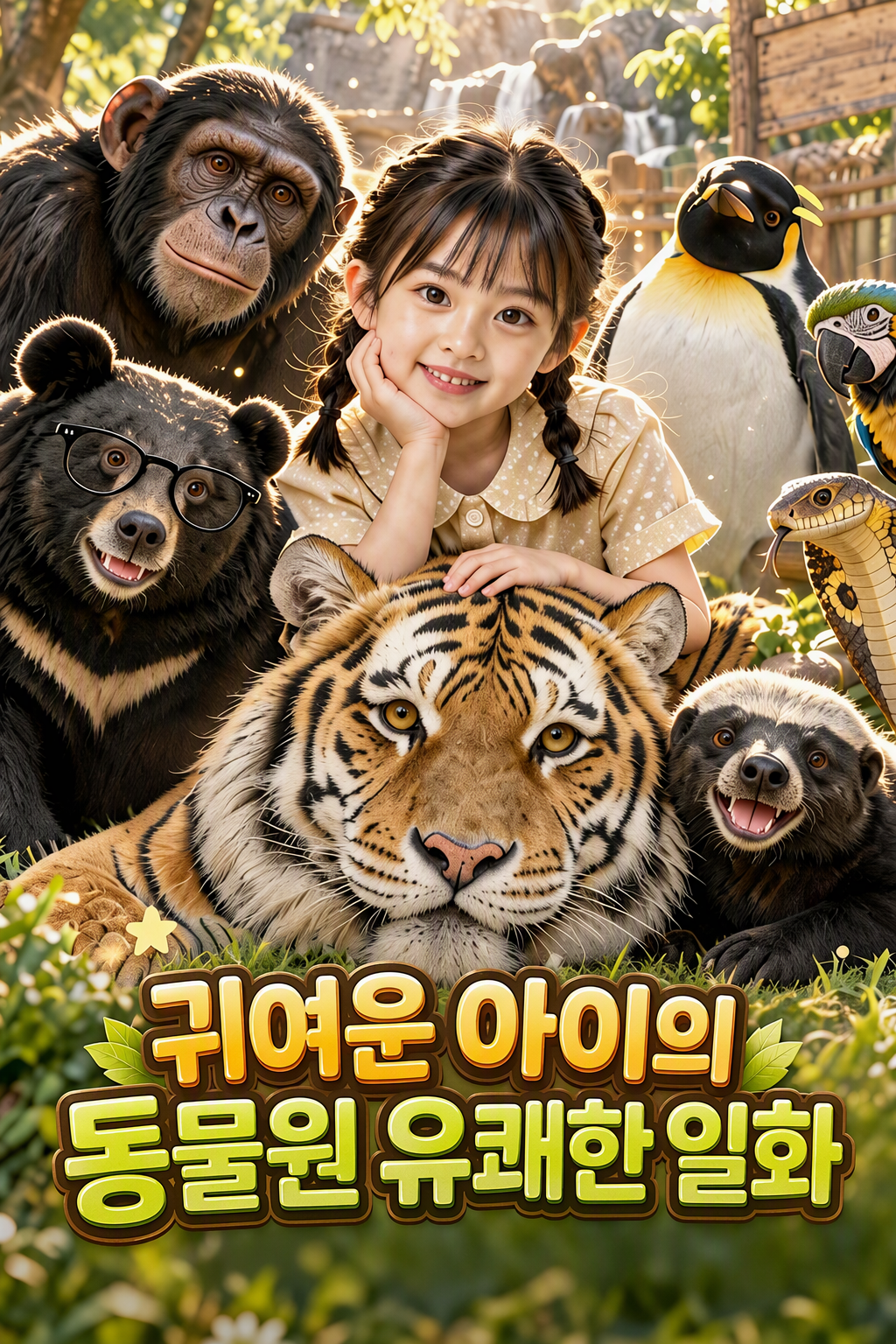 귀여운 아이의 동물원 유쾌한 일화