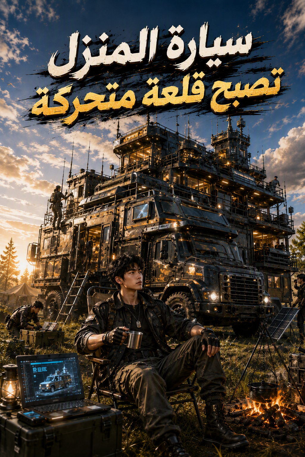 سيارة المنزل تصبح قلعة متحركة
