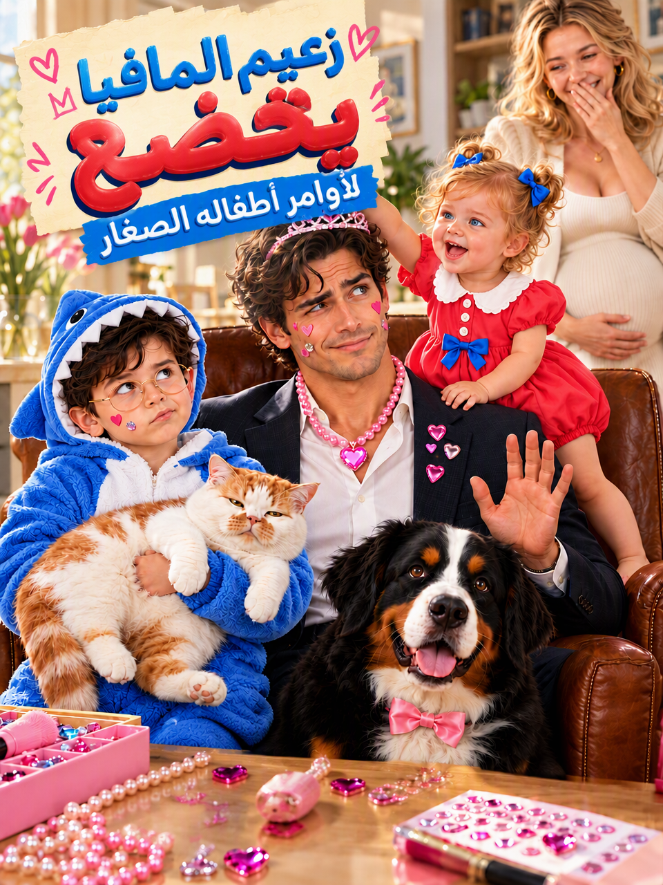 زعيم المافيا يخضع لأوامر أطفاله الصغار