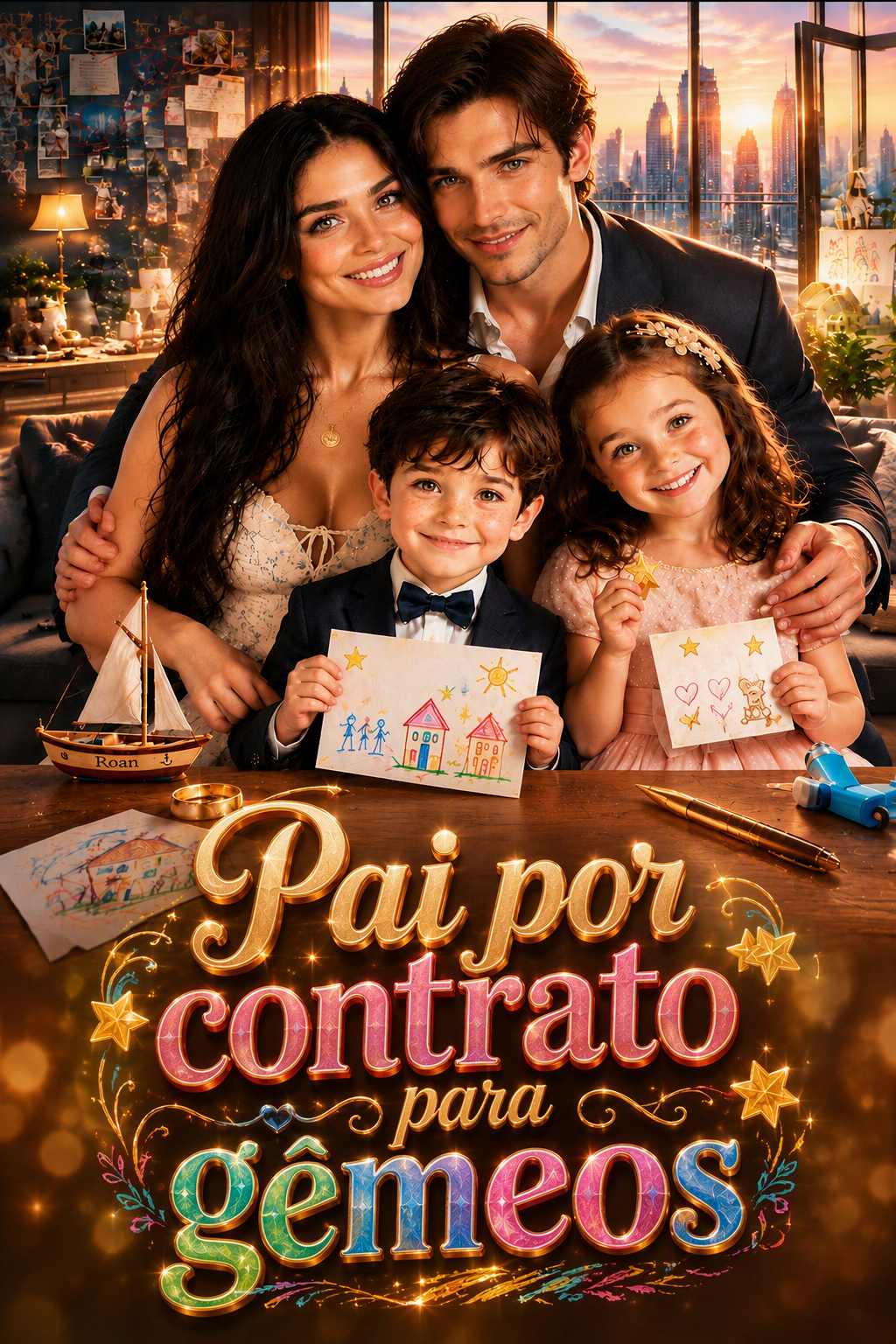 Pai por contrato para gêmeos
