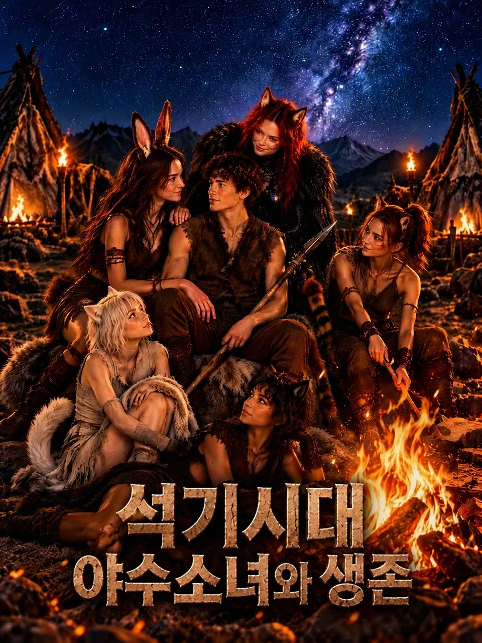 석기시대 야수소녀와 생존